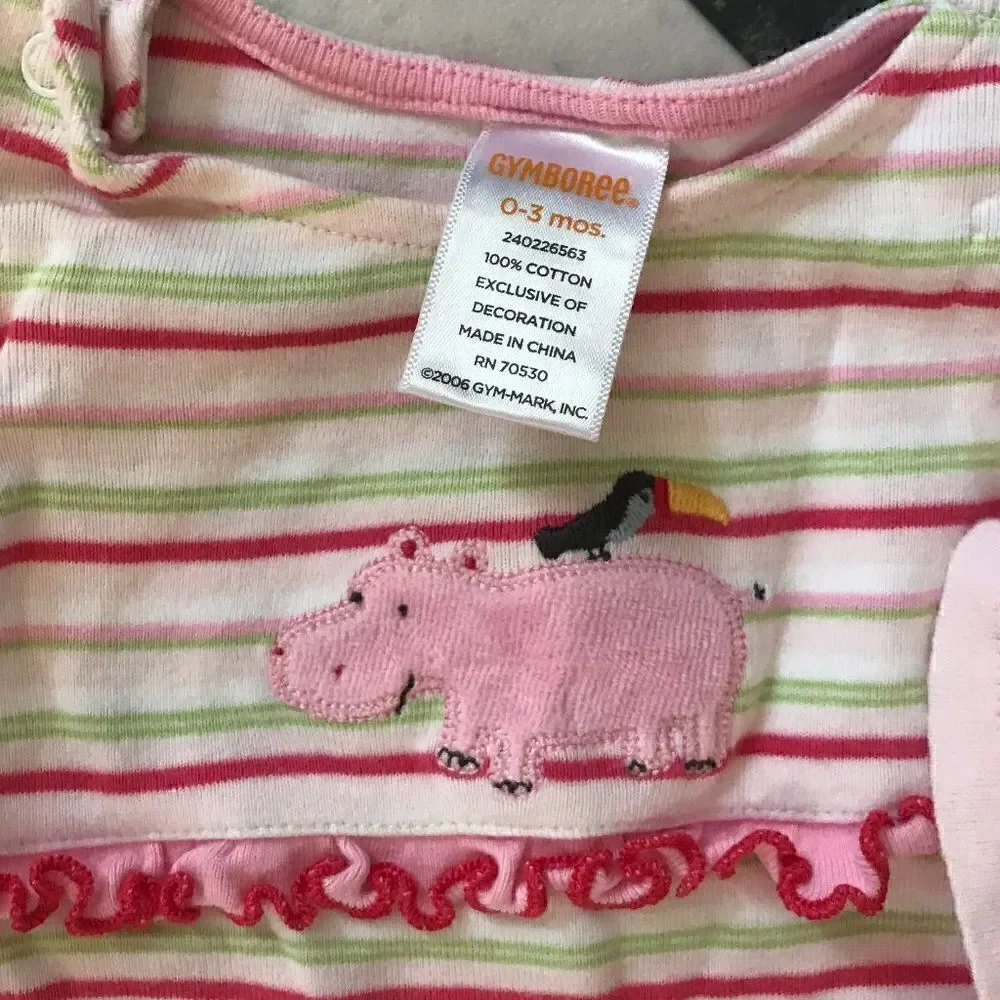 3 Assorted 0-3 Mo/Nwbn Snap Onesies